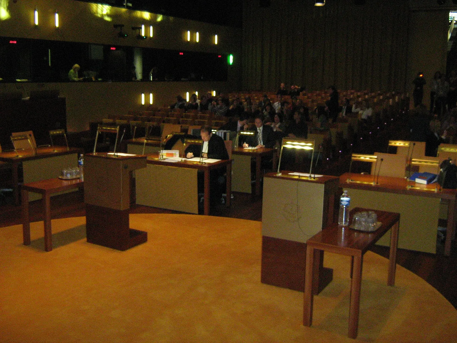 L'aula della Corte di giustizia dell'Unione europea