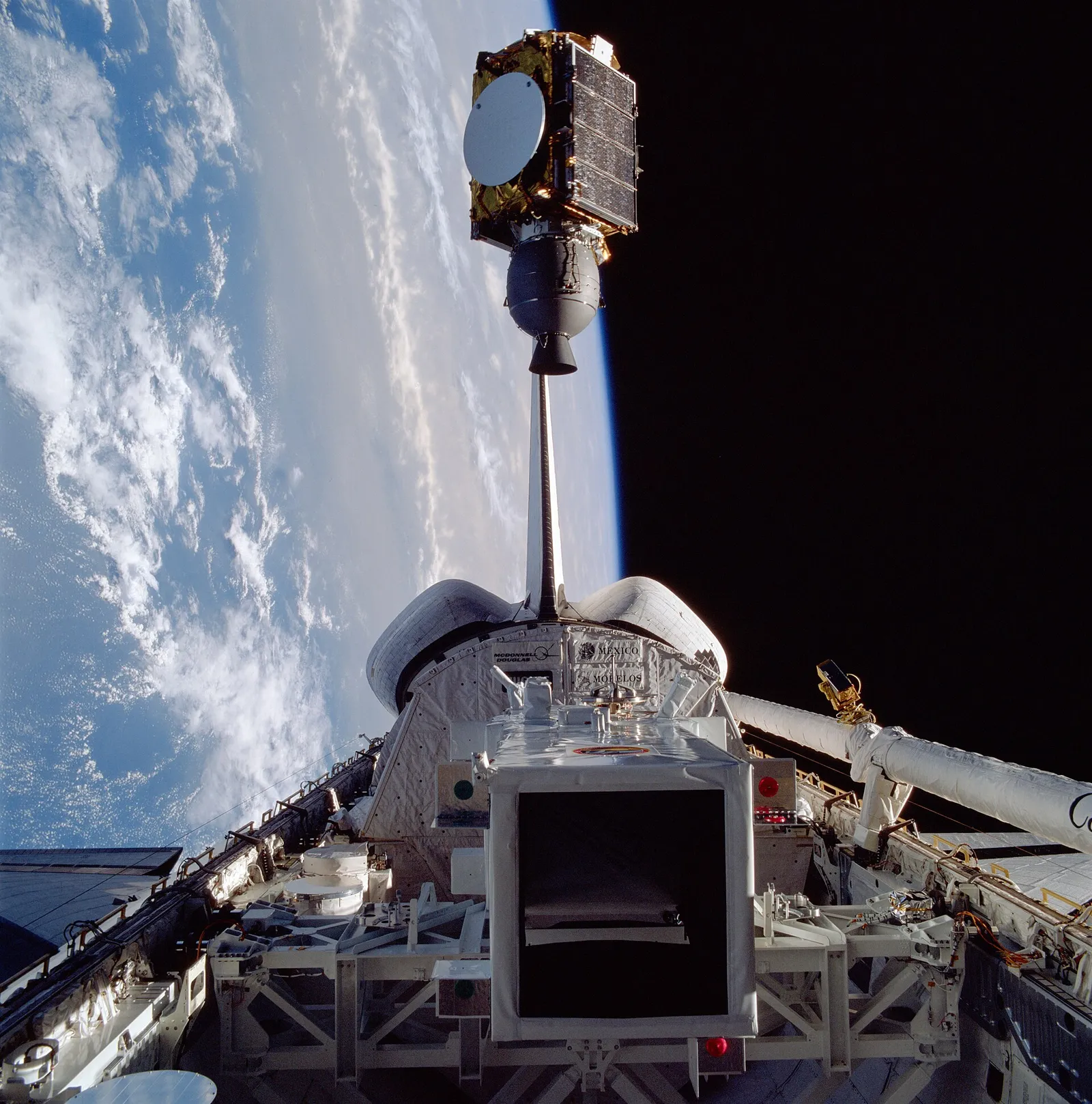 Il rilascio di un satellite in orbita