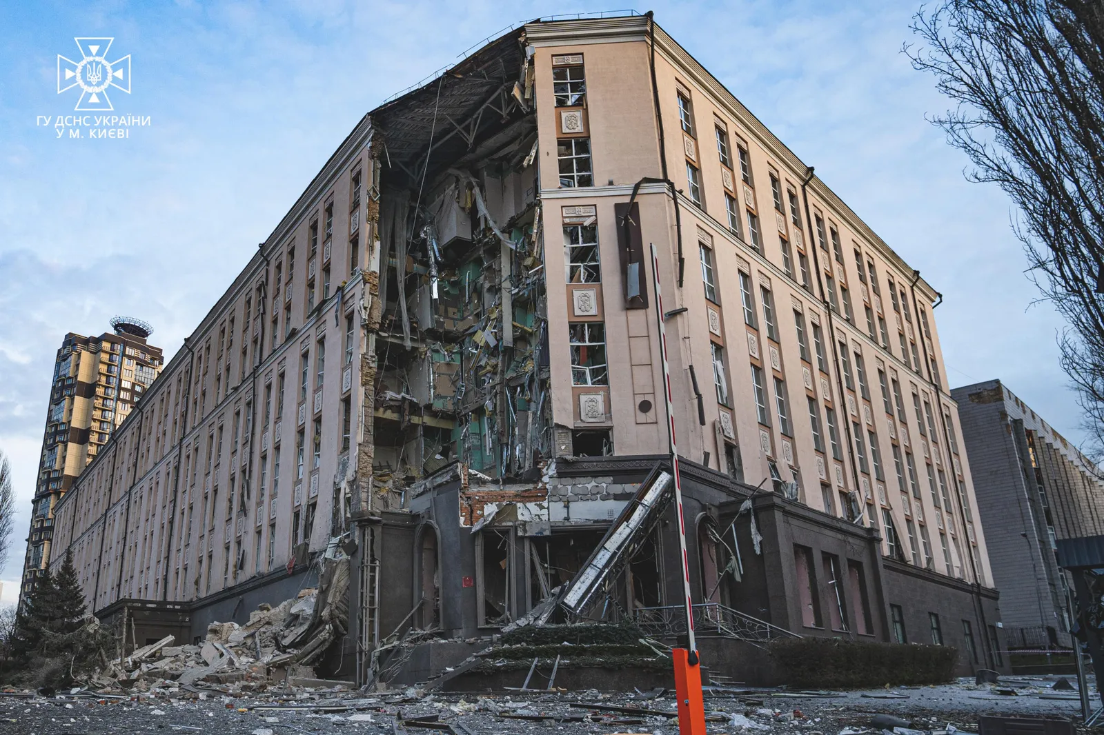 Kiev dopo un attacco missilistico russo