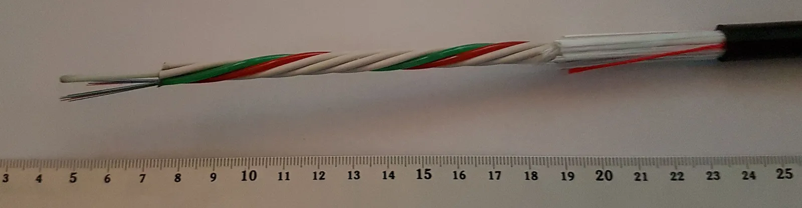 Un cavo in fibra ottica