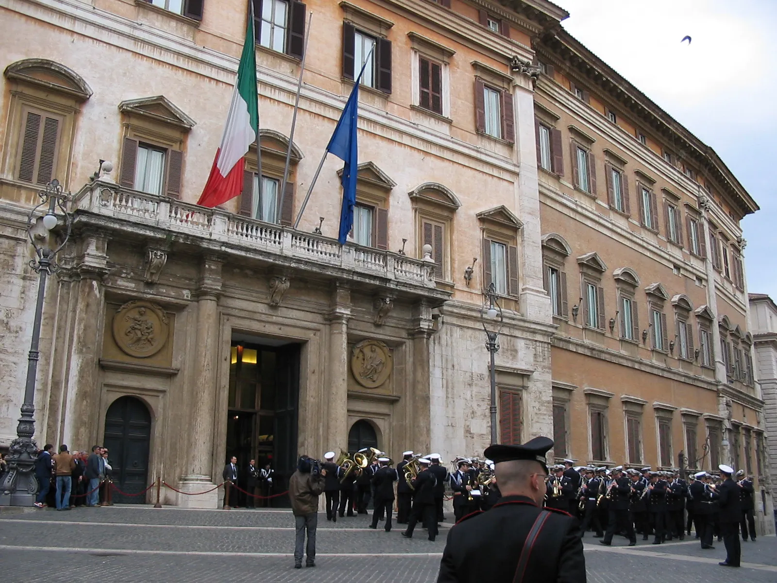 Palazzo Montecitorio a Roma, sede della Camera dei Deputati