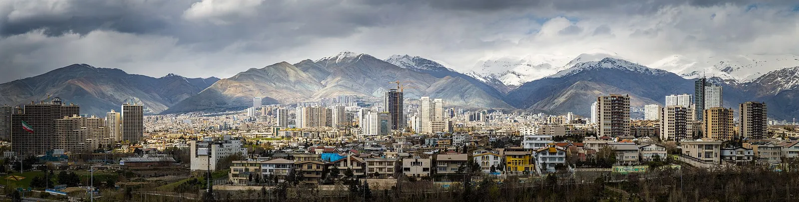Veduta di Teheran, capitale dell'Iran