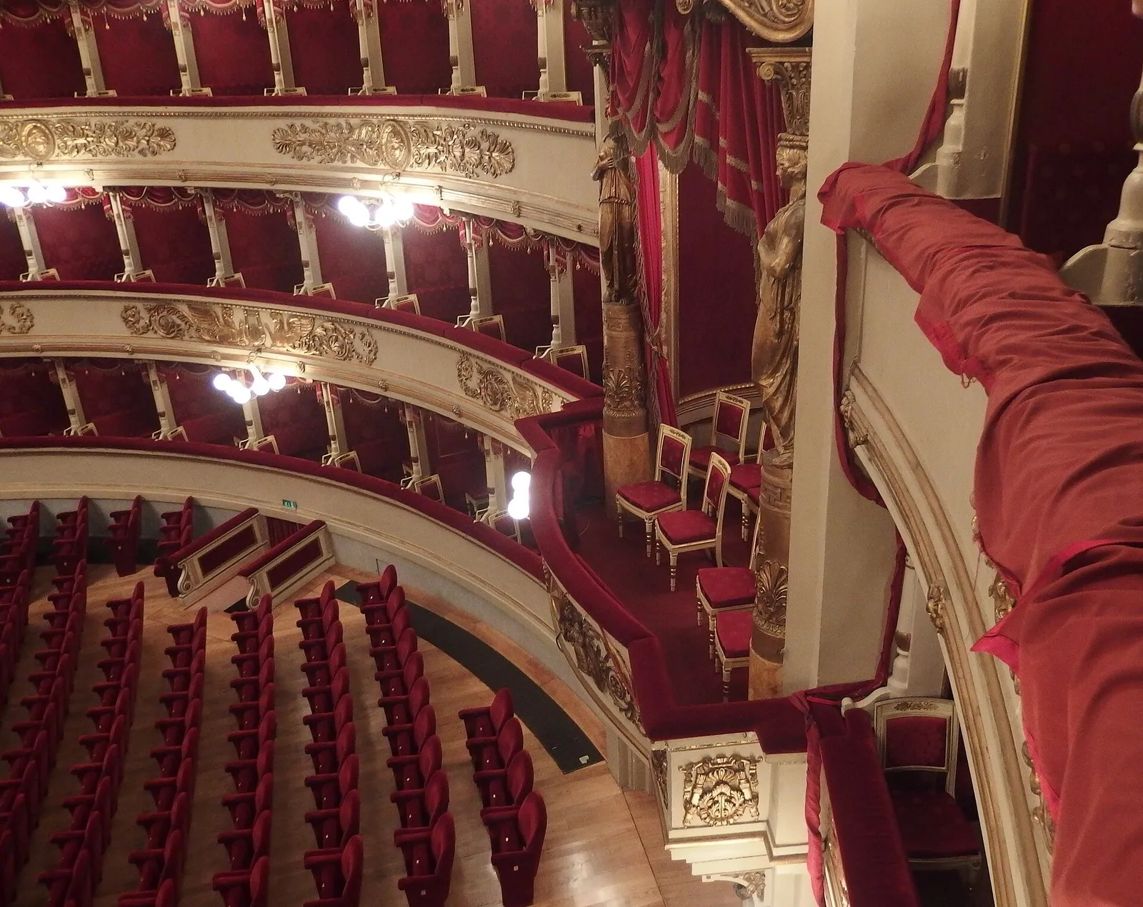 L'interno del Teatro alla Scala di Milano