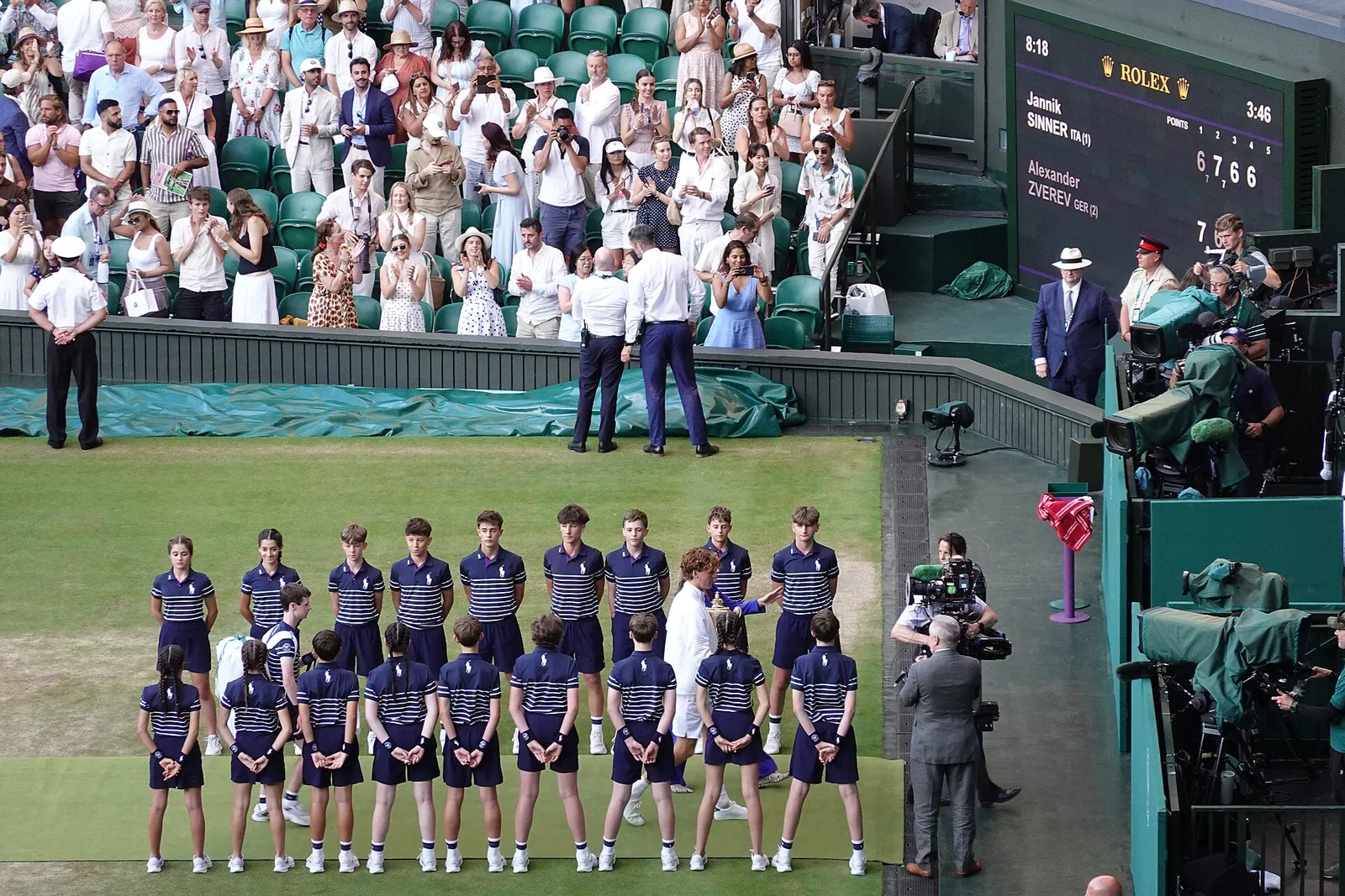 Jannik Sinner durante la finale di Wimbledon 2026