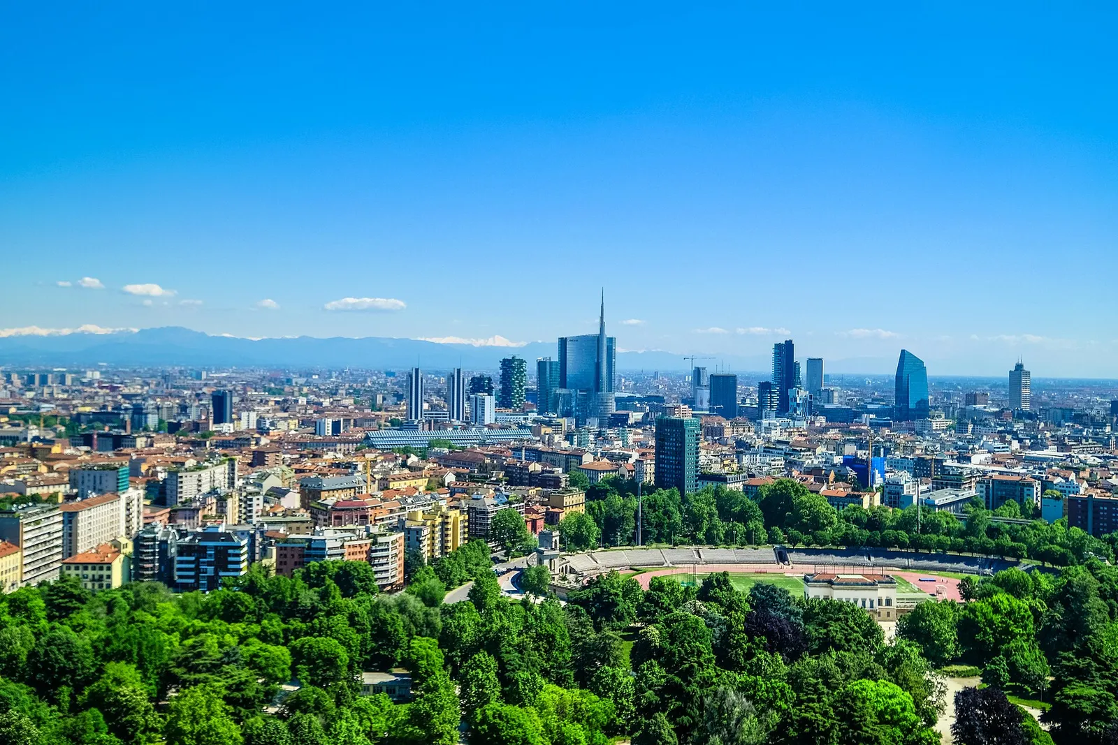 I grattacieli del distretto finanziario di Porta Nuova a Milano