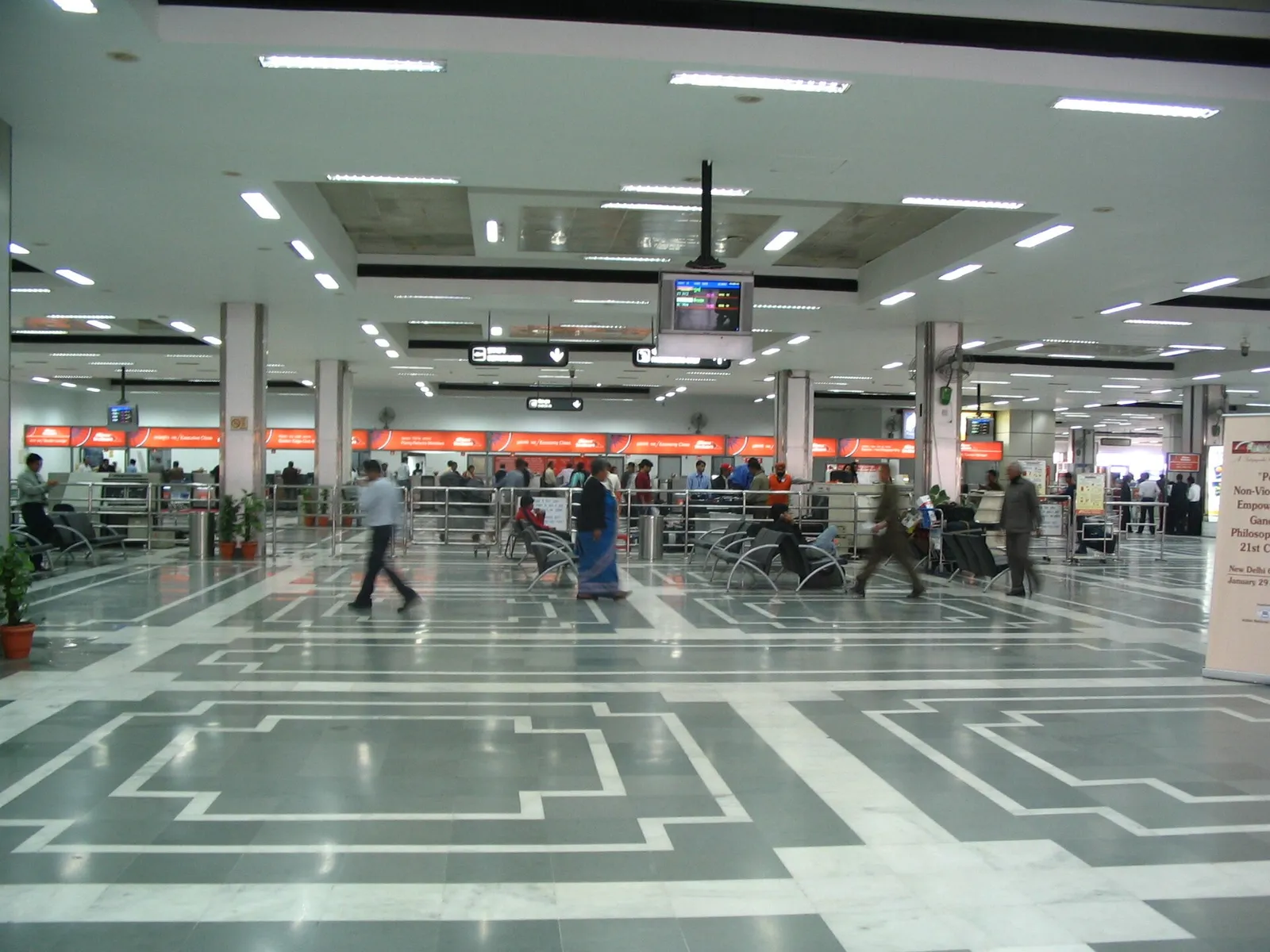L'interno di un terminal aeroportuale