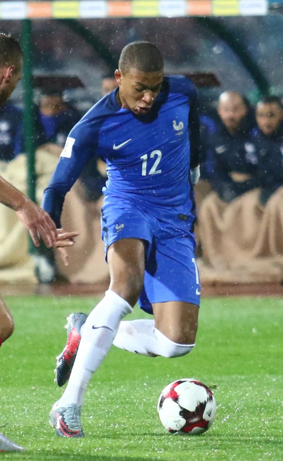 Kylian Mbappé in maglia della Francia