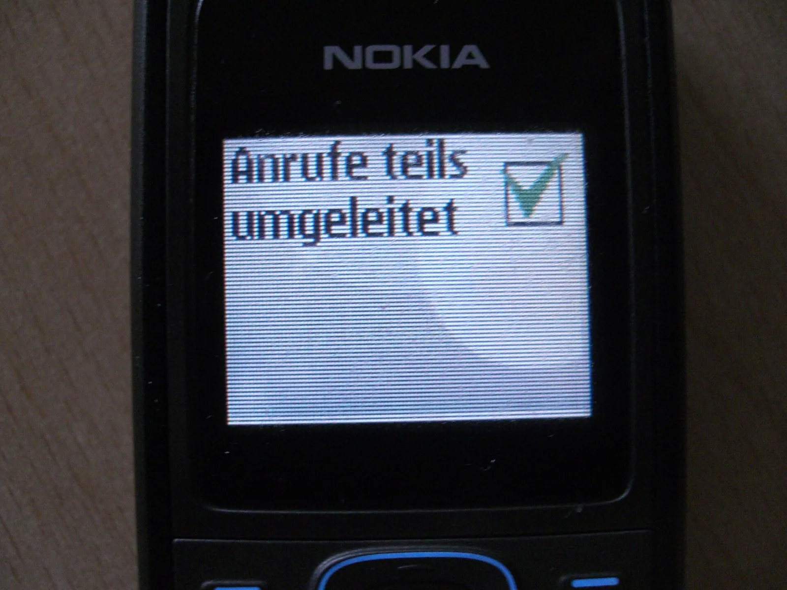 Uno smartphone che mostra un messaggio