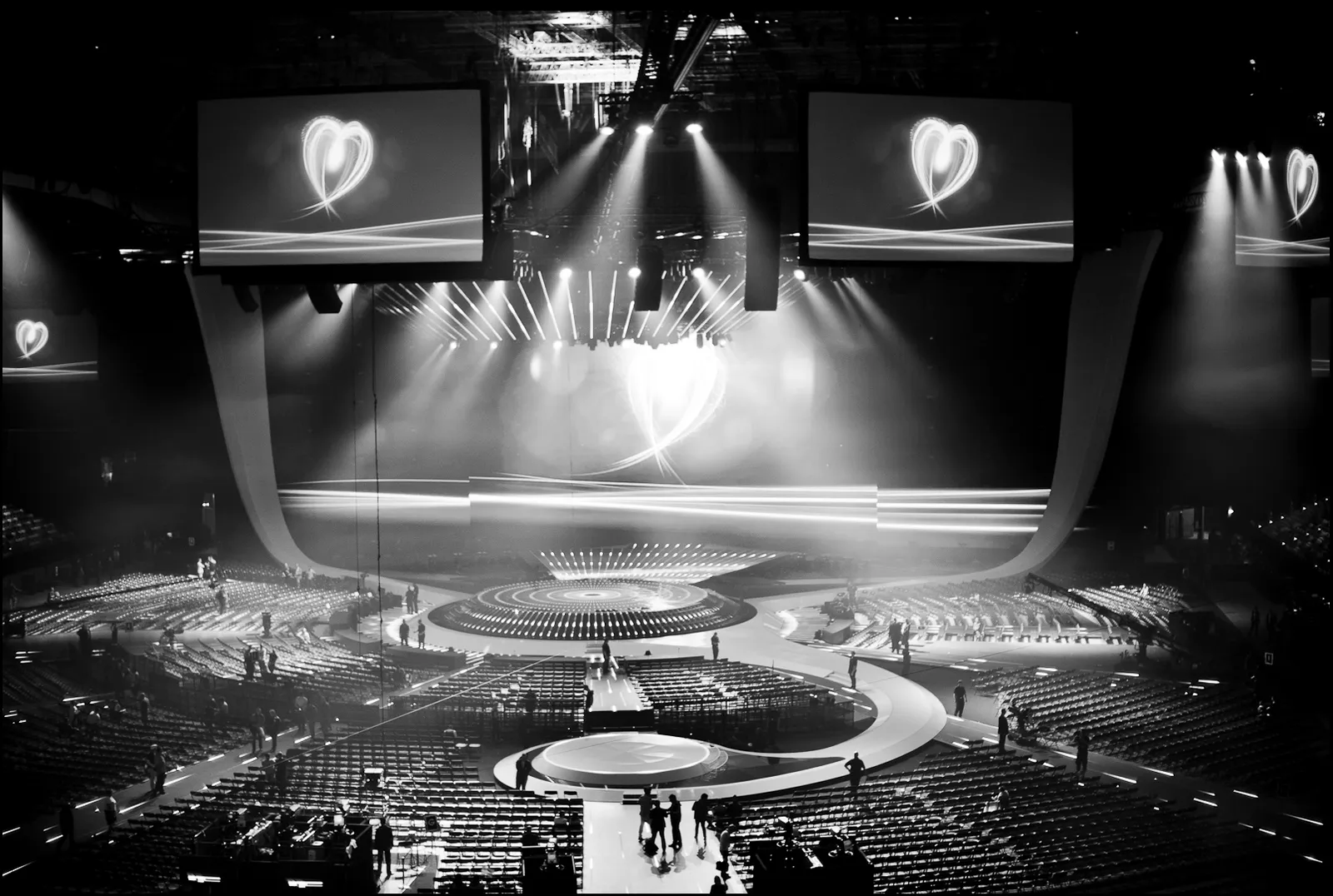 Il palco principale dell'Eurovision Song Contest (immagine d'archivio)