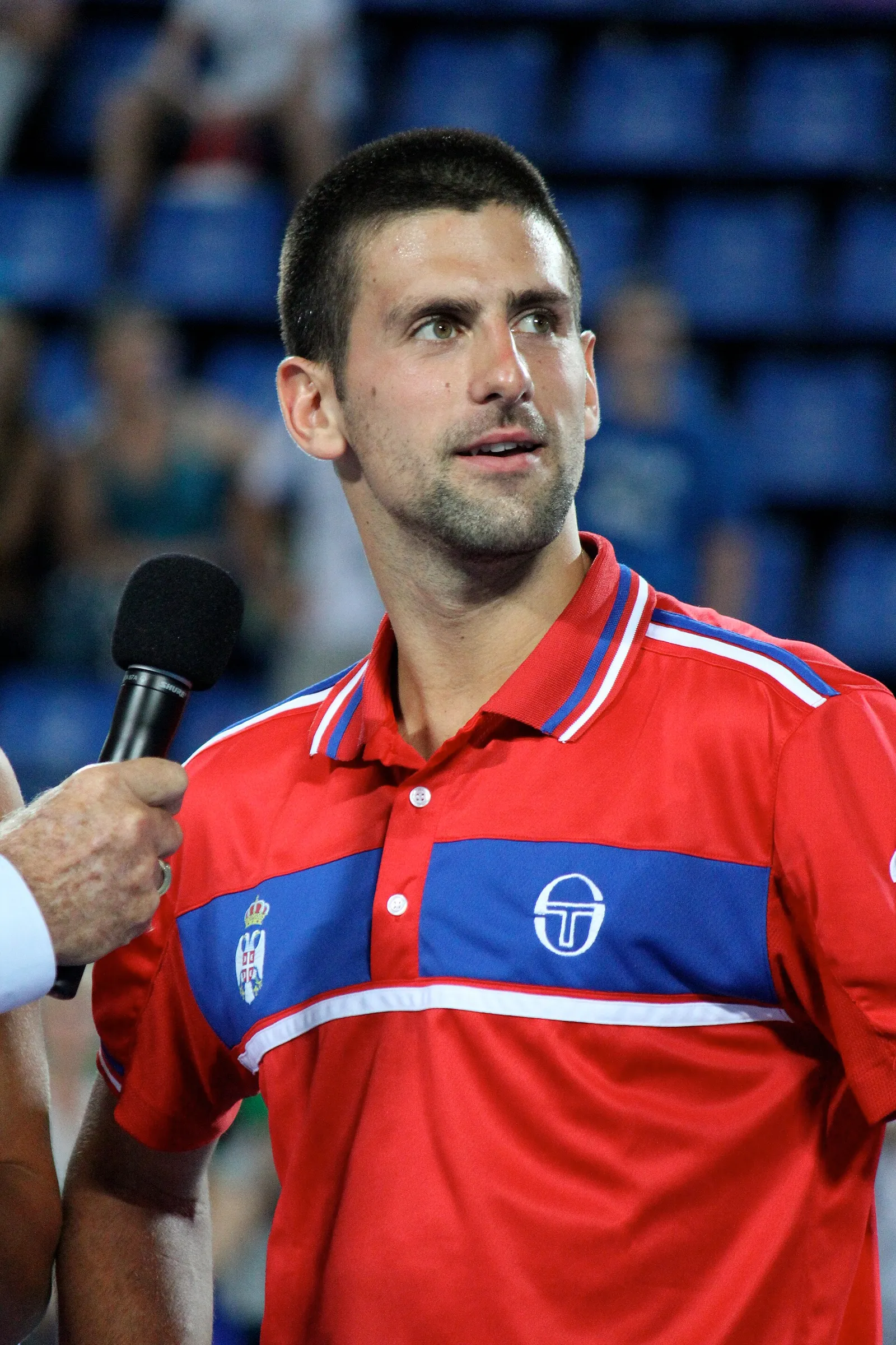 Novak Djokovic in campo