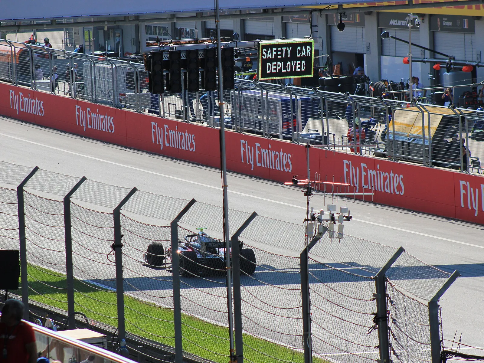 Monoposto in pista al Red Bull Ring, in Austria