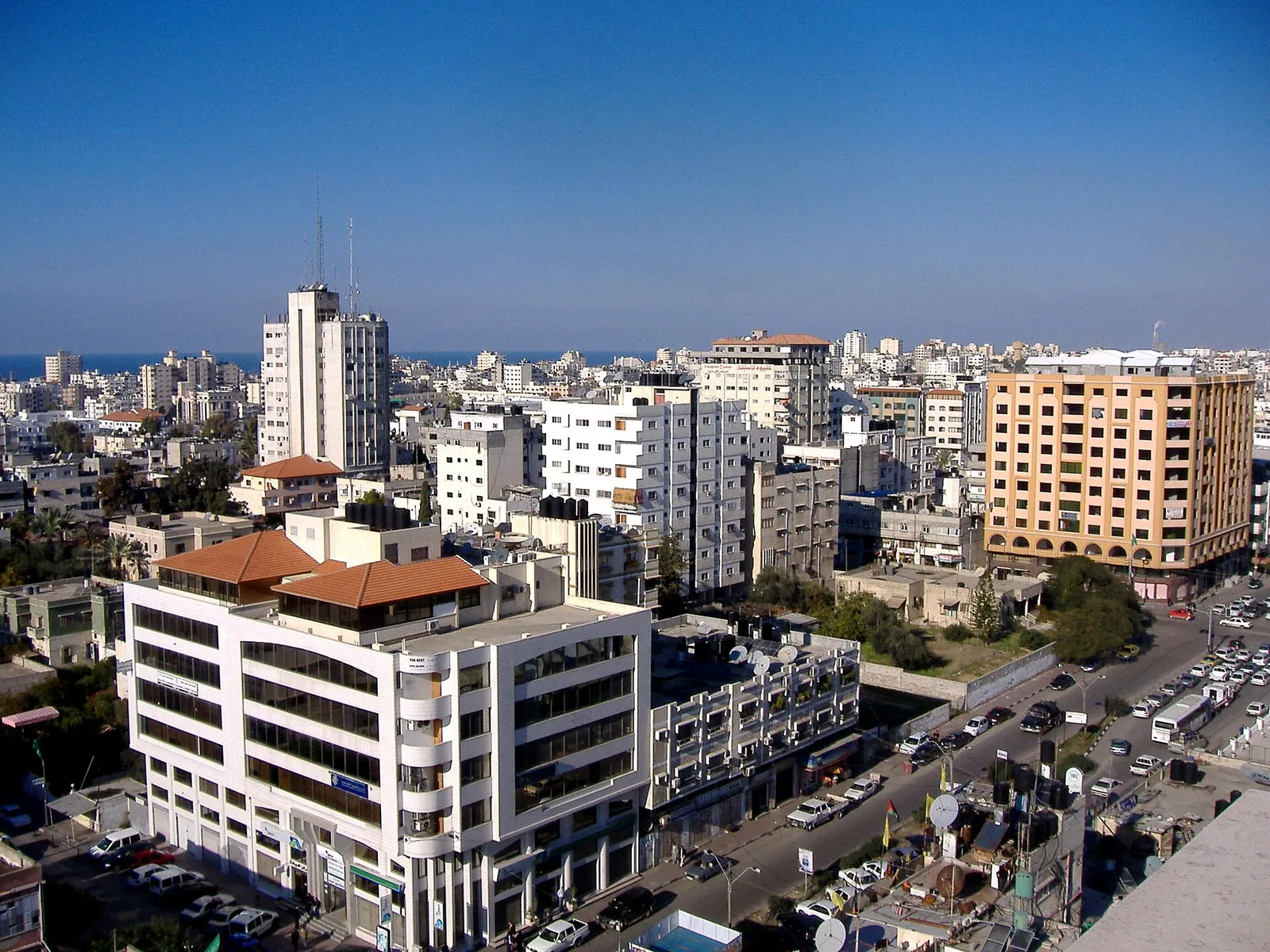 Una veduta di Gaza City