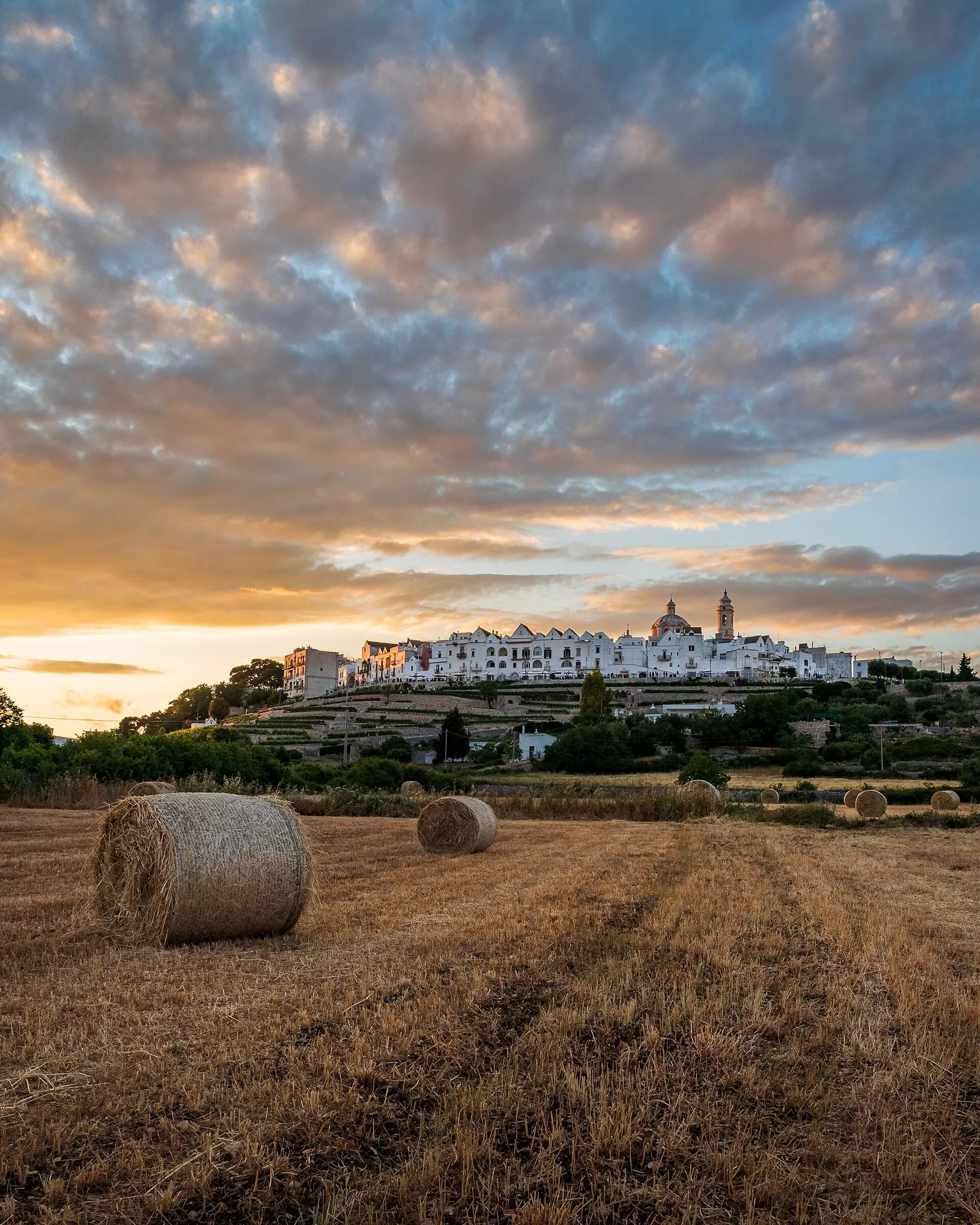 Veduta di Locorotondo, in Puglia