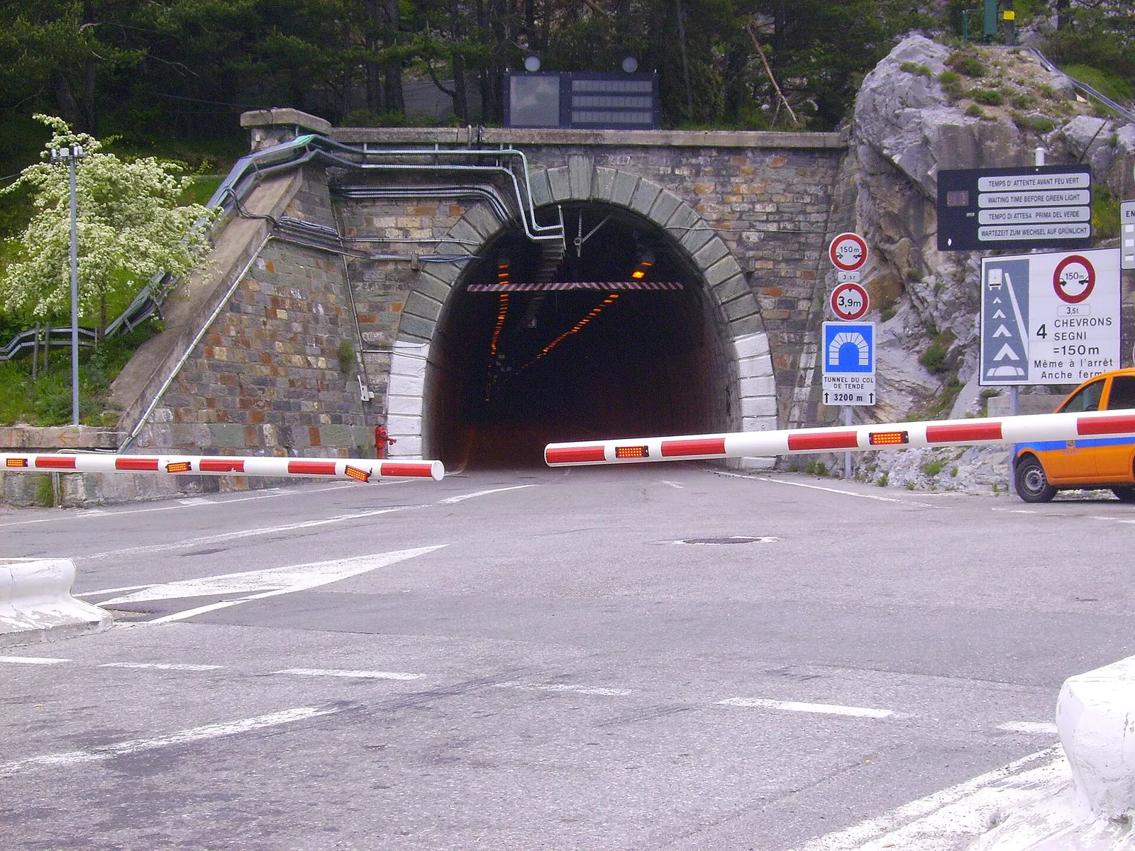 L'imbocco del Tunnel di Tenda