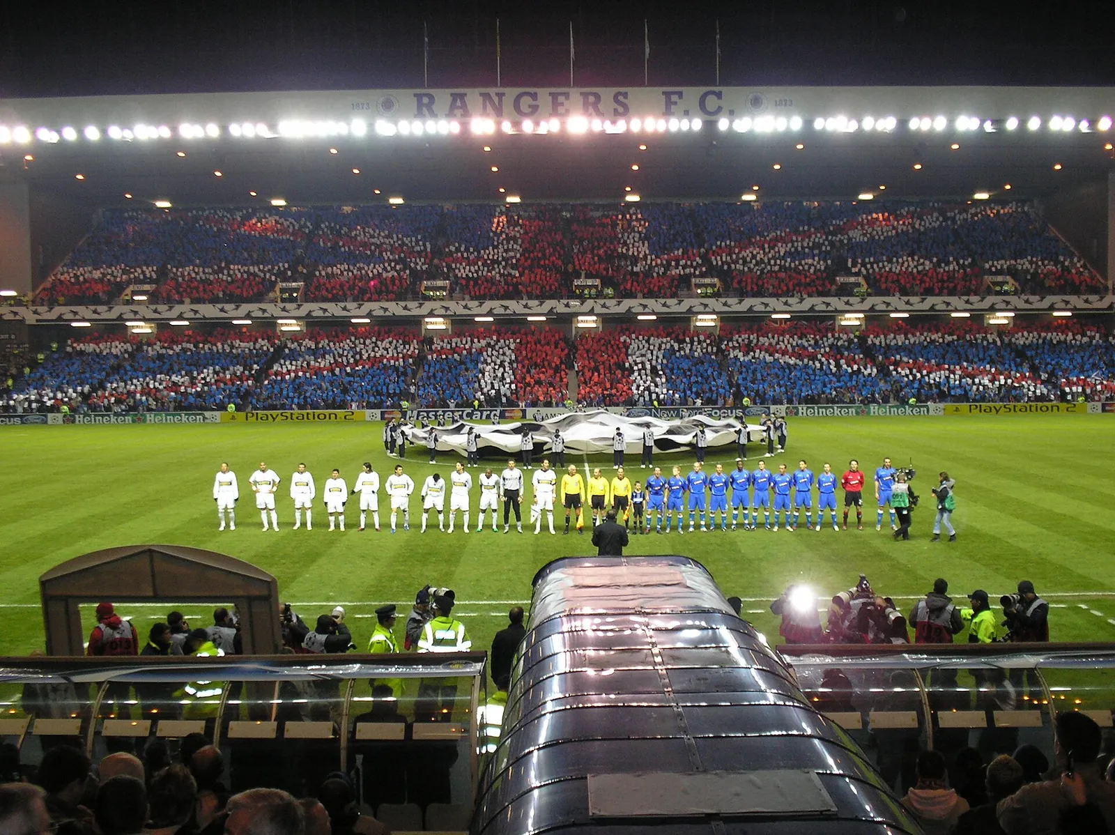 Lo stadio Ibrox di Glasgow