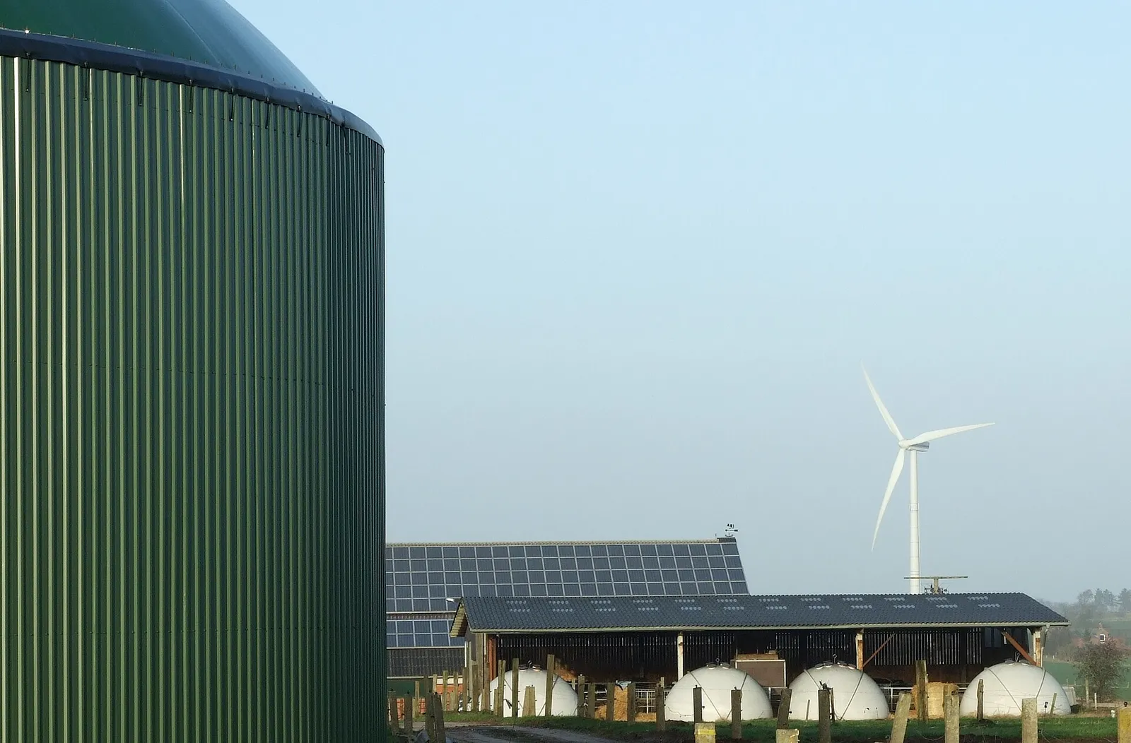 Un impianto per la produzione di biogas