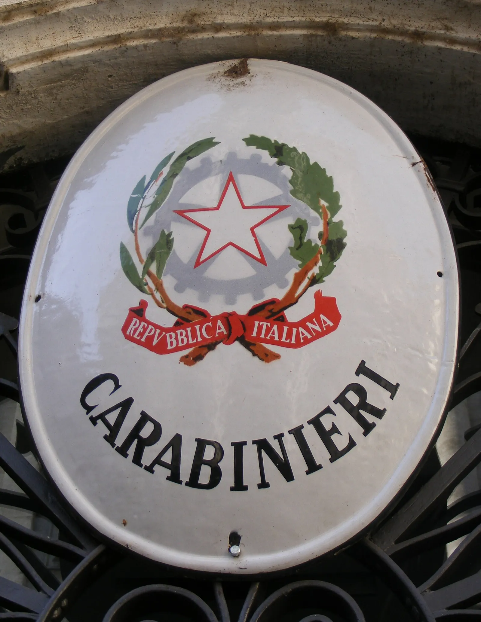 Un'insegna dei Carabinieri