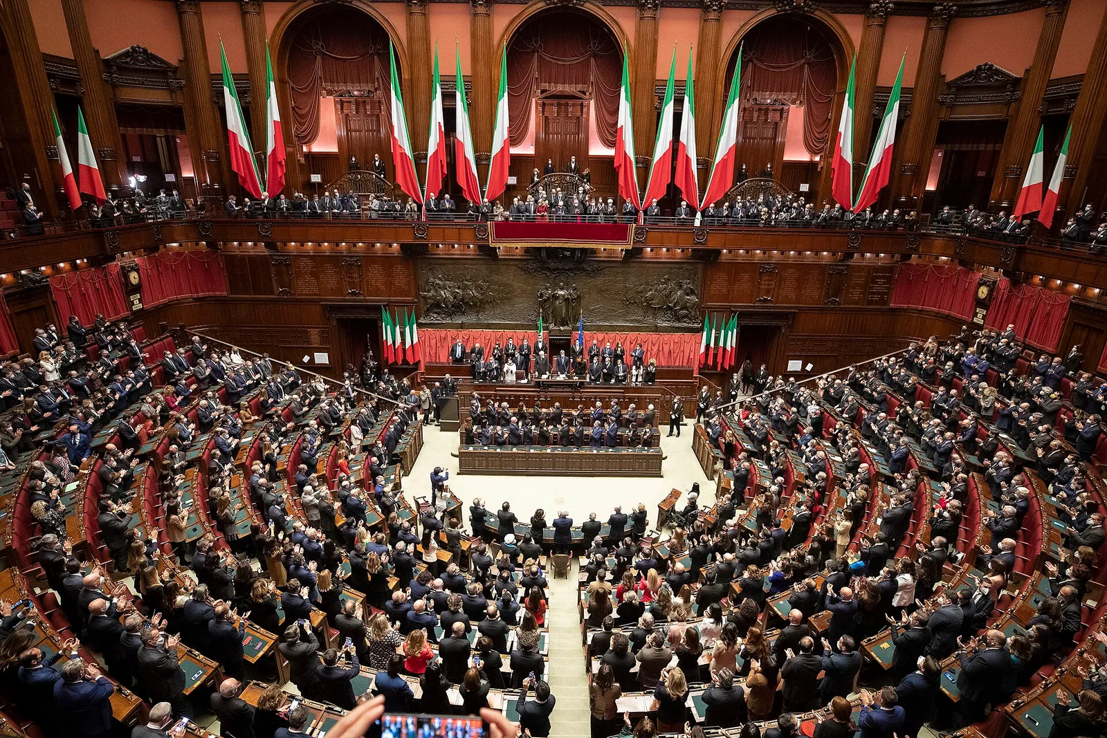L'aula della Camera dei Deputati a Palazzo Montecitorio