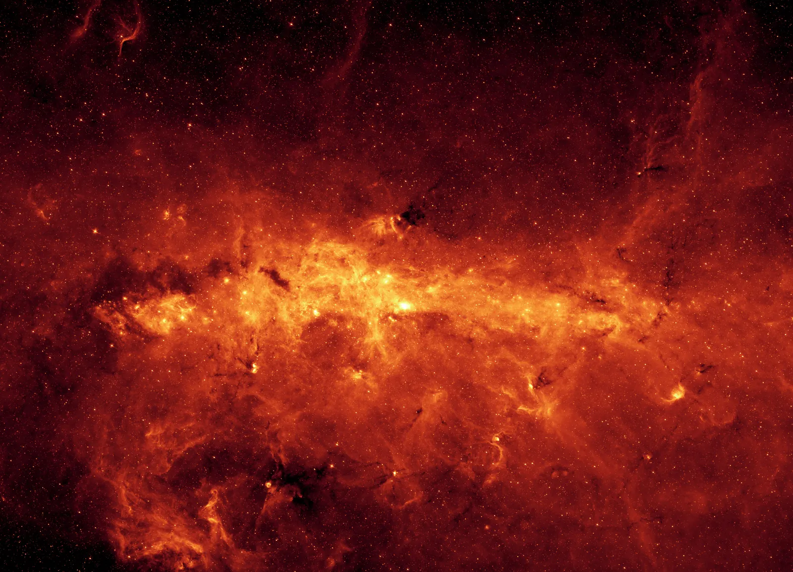 Il centro della Via Lattea (immagine d'archivio NASA/JPL-Caltech)