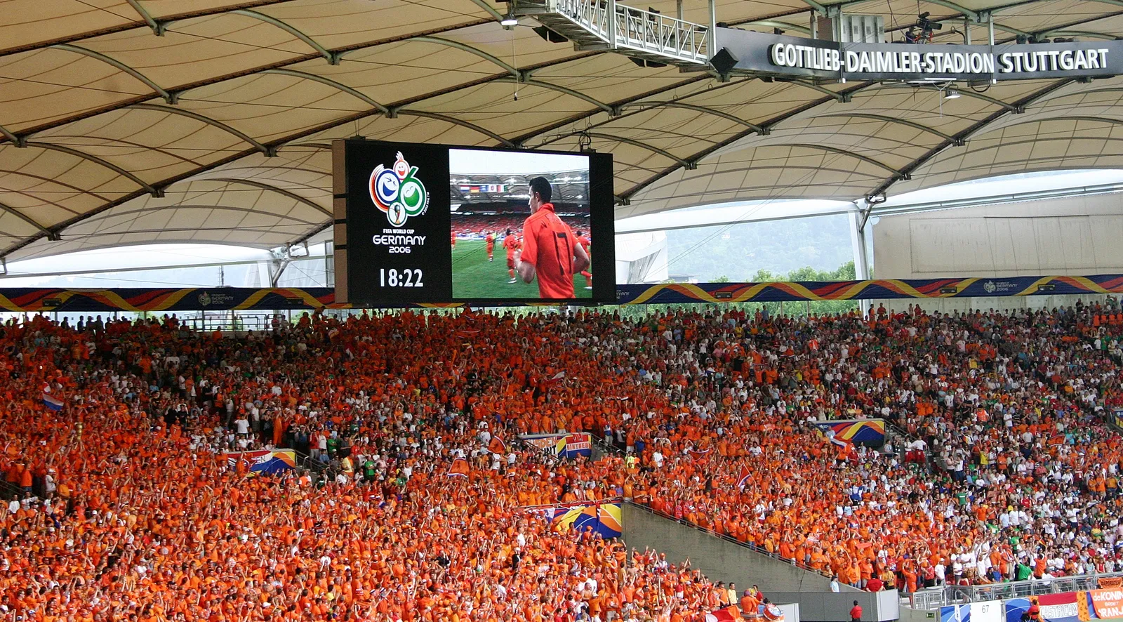 Tifosi dell'Olanda in maglia arancione ai Mondiali (immagine d'archivio)