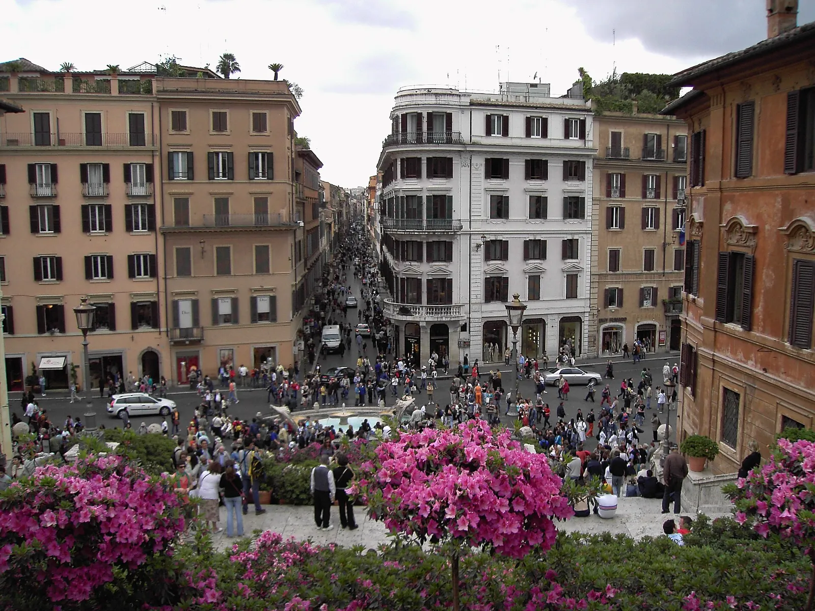 Veduta da Trinità dei Monti verso il centro di Roma