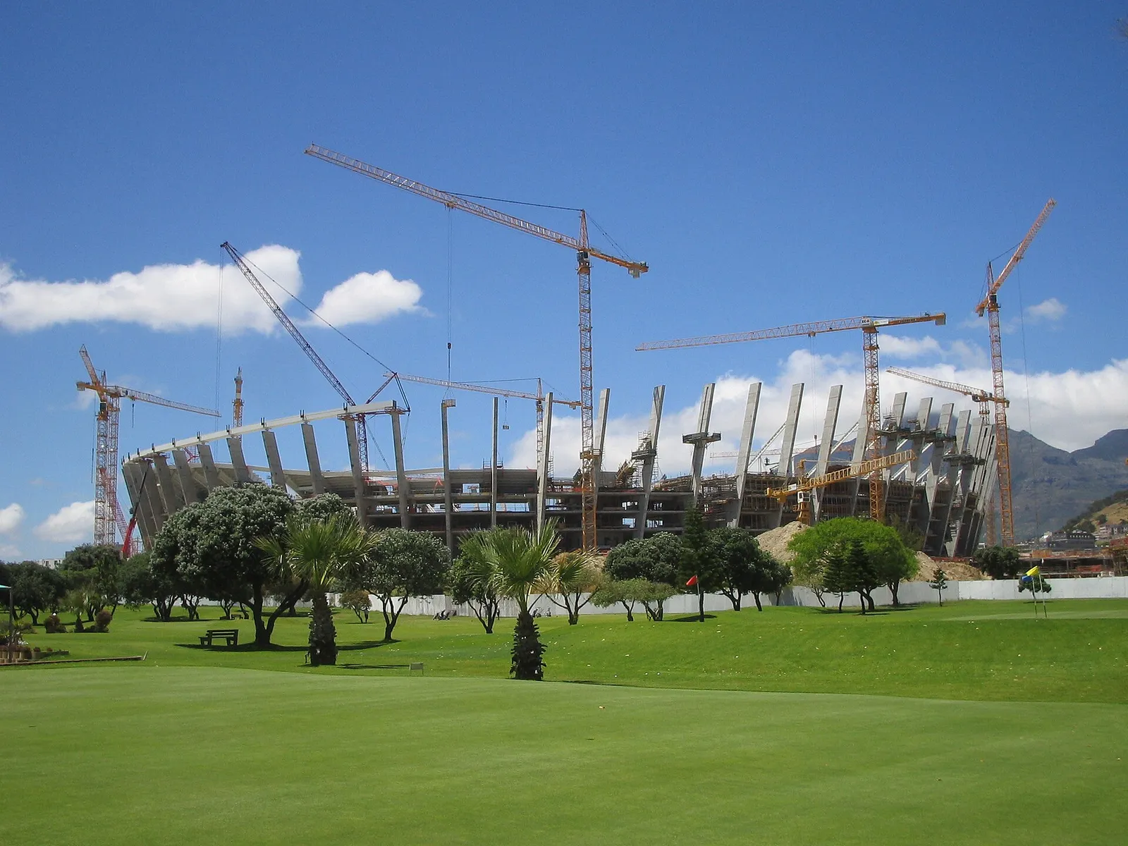 Lo stadio di Città del Capo, in Sudafrica