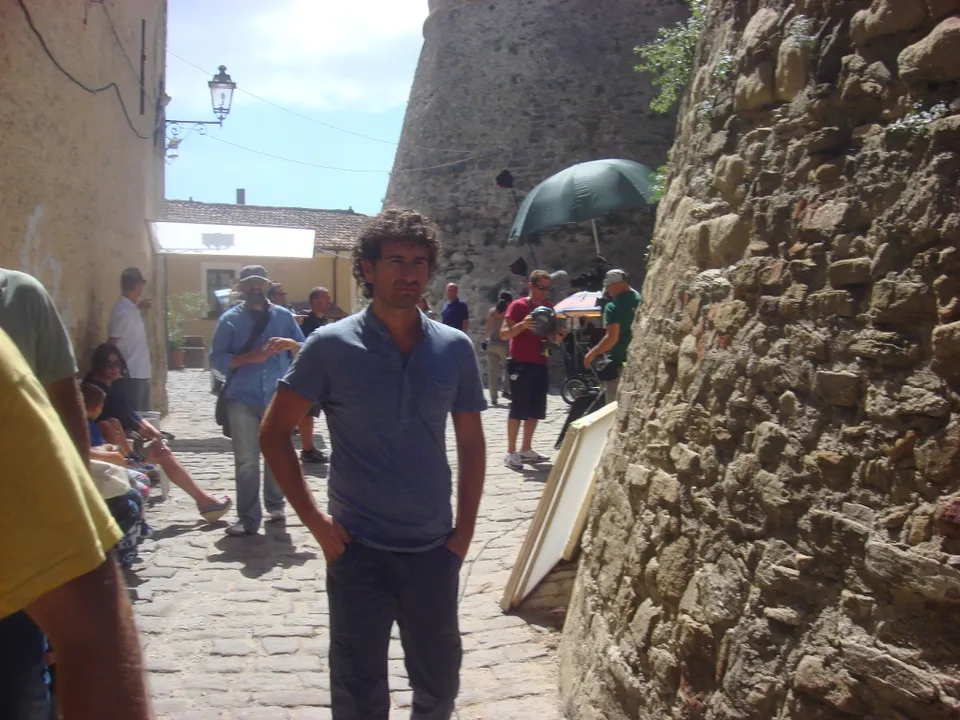 Alessandro Siani sul set del film Benvenuti al Nord