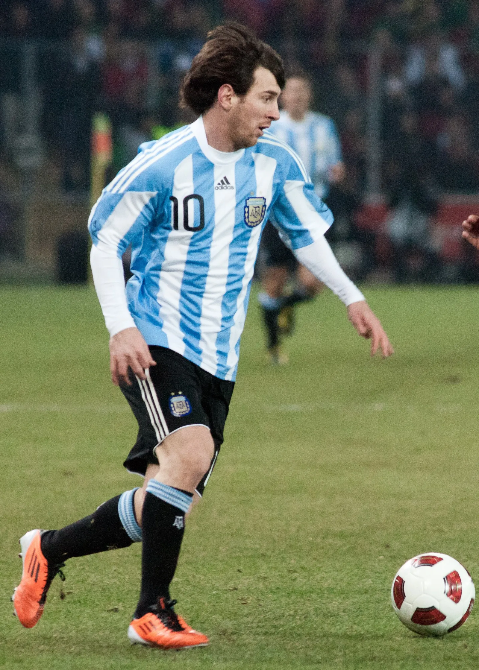 Lionel Messi in maglia dell'Argentina