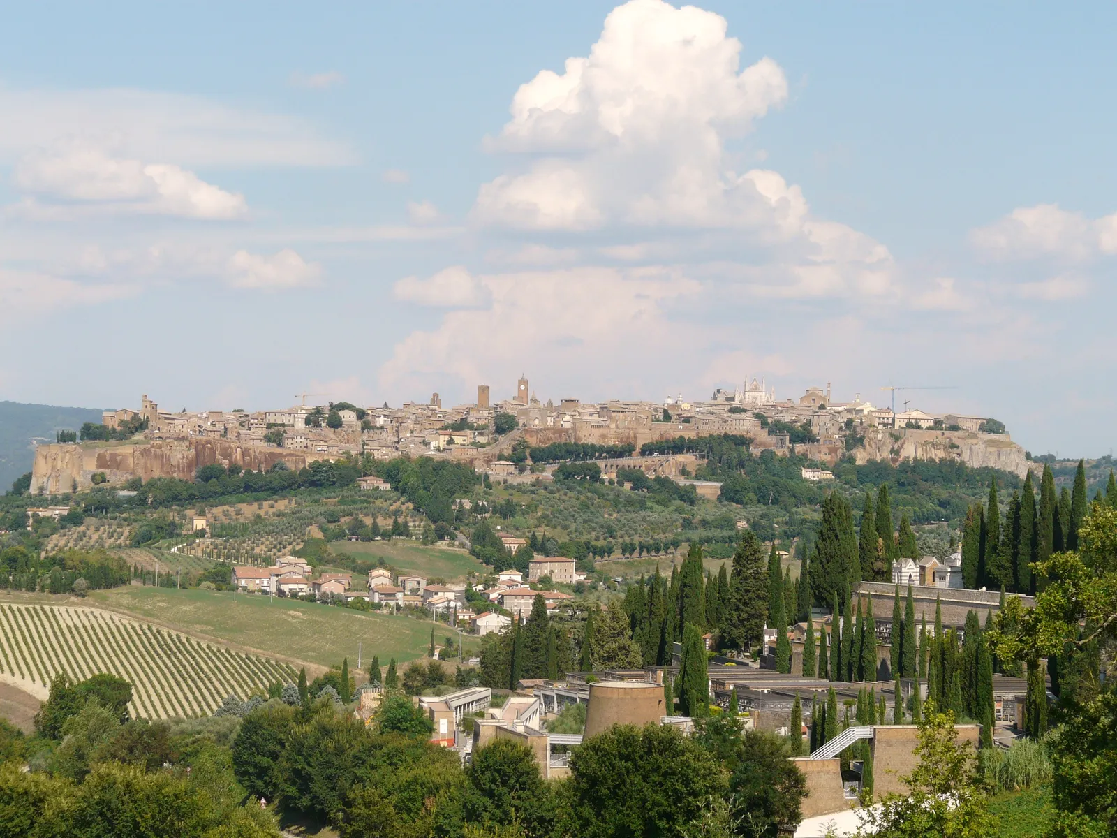 Panorama di Orvieto, in Umbria