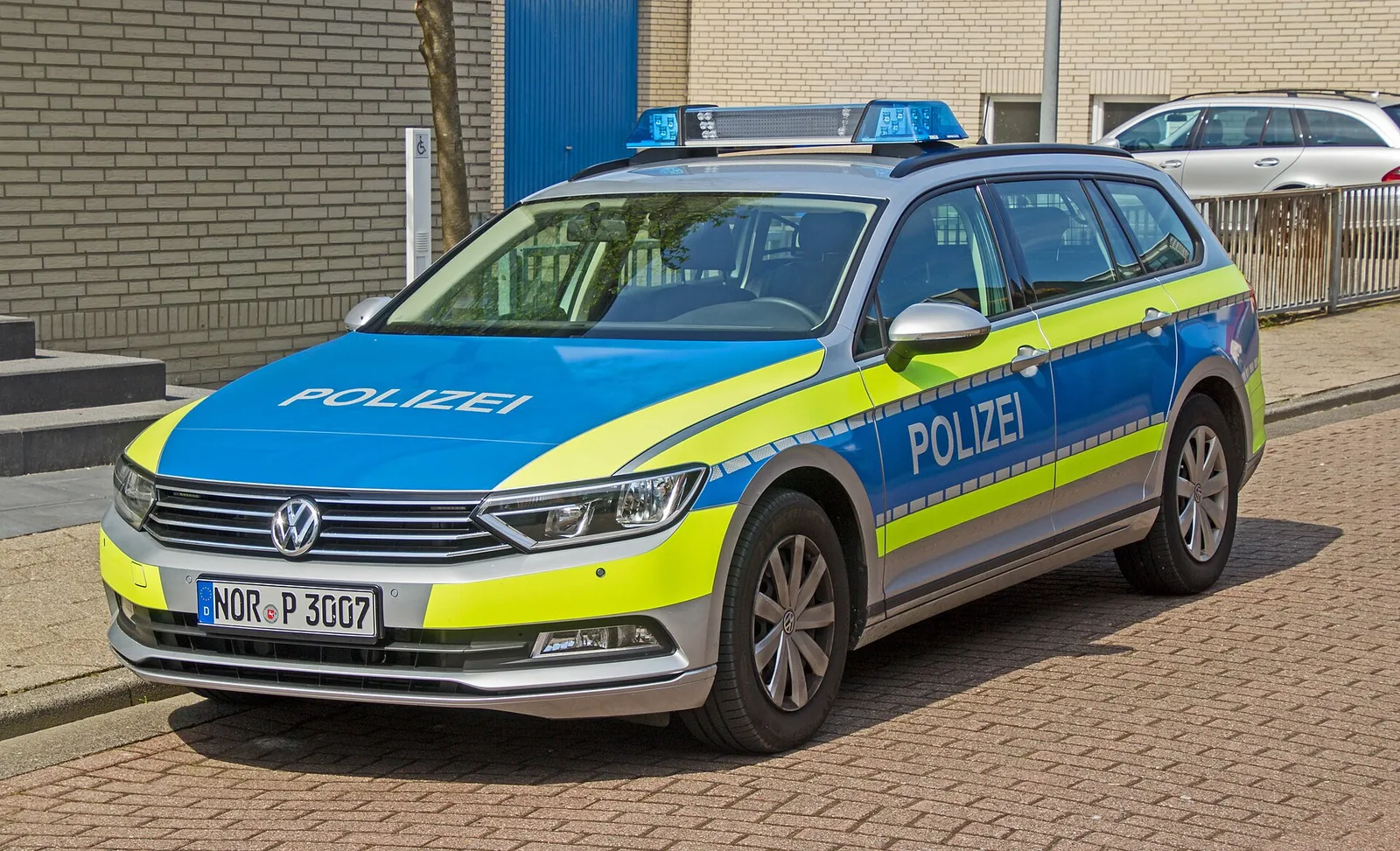 Un'auto della polizia tedesca in Bassa Sassonia