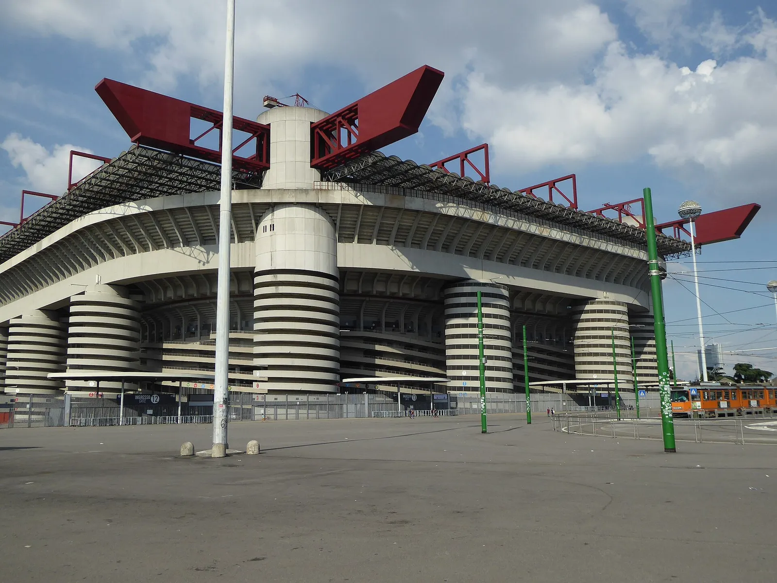 Lo stadio Giuseppe Meazza di San Siro, a Milano