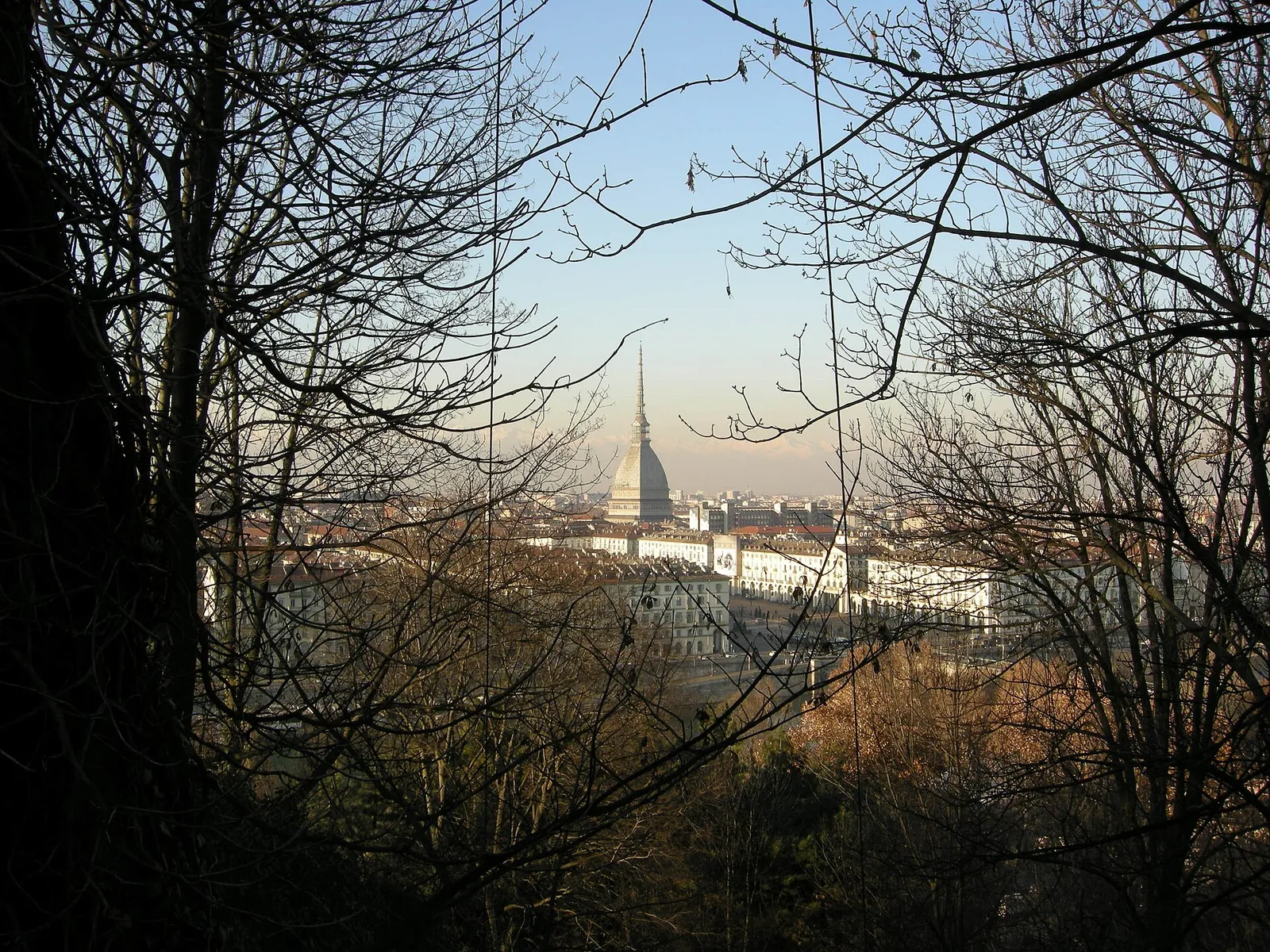 Veduta di Torino con la Mole Antonelliana dal Monte dei Cappuccini
