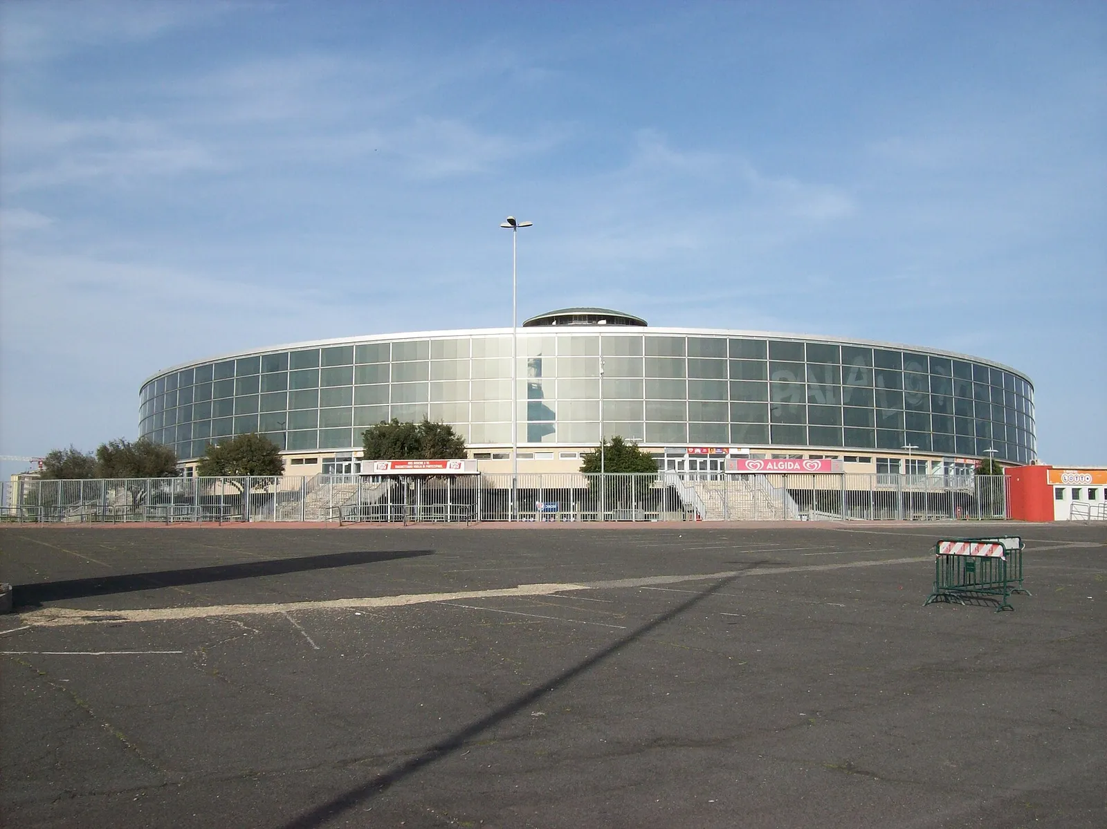 Il Palazzo dello Sport dell'EUR a Roma