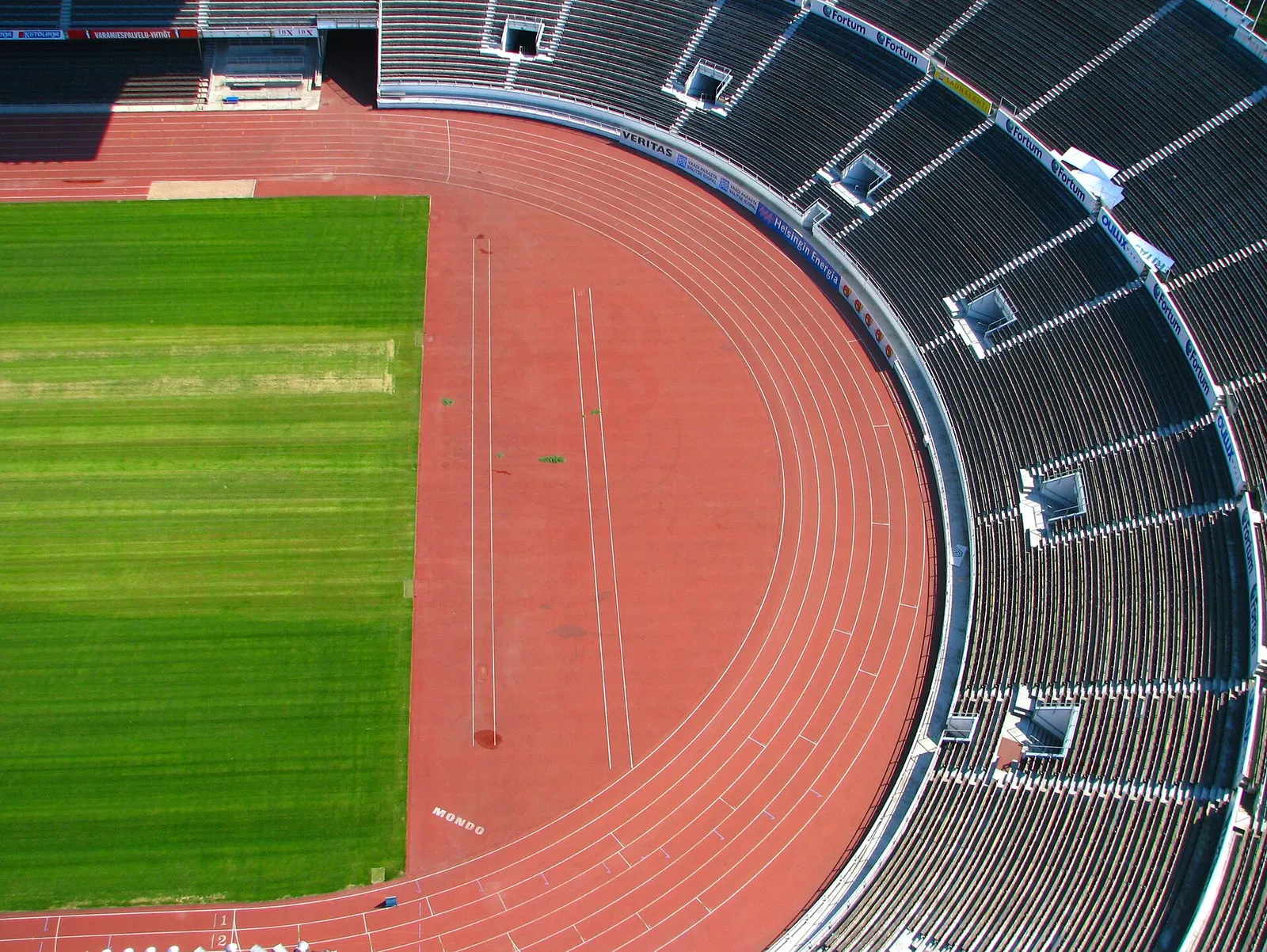Uno stadio di atletica leggera