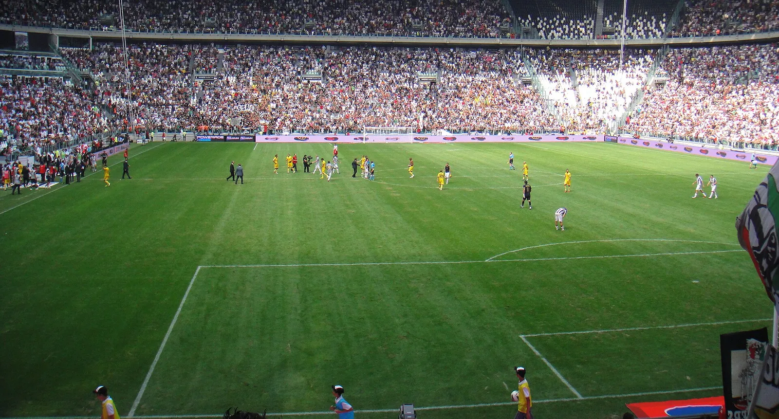 Uno stadio di calcio