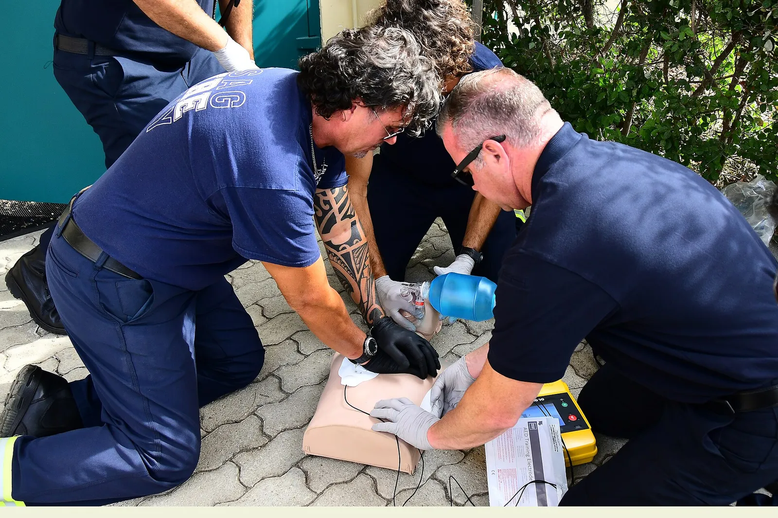 Vigili del fuoco durante un intervento
