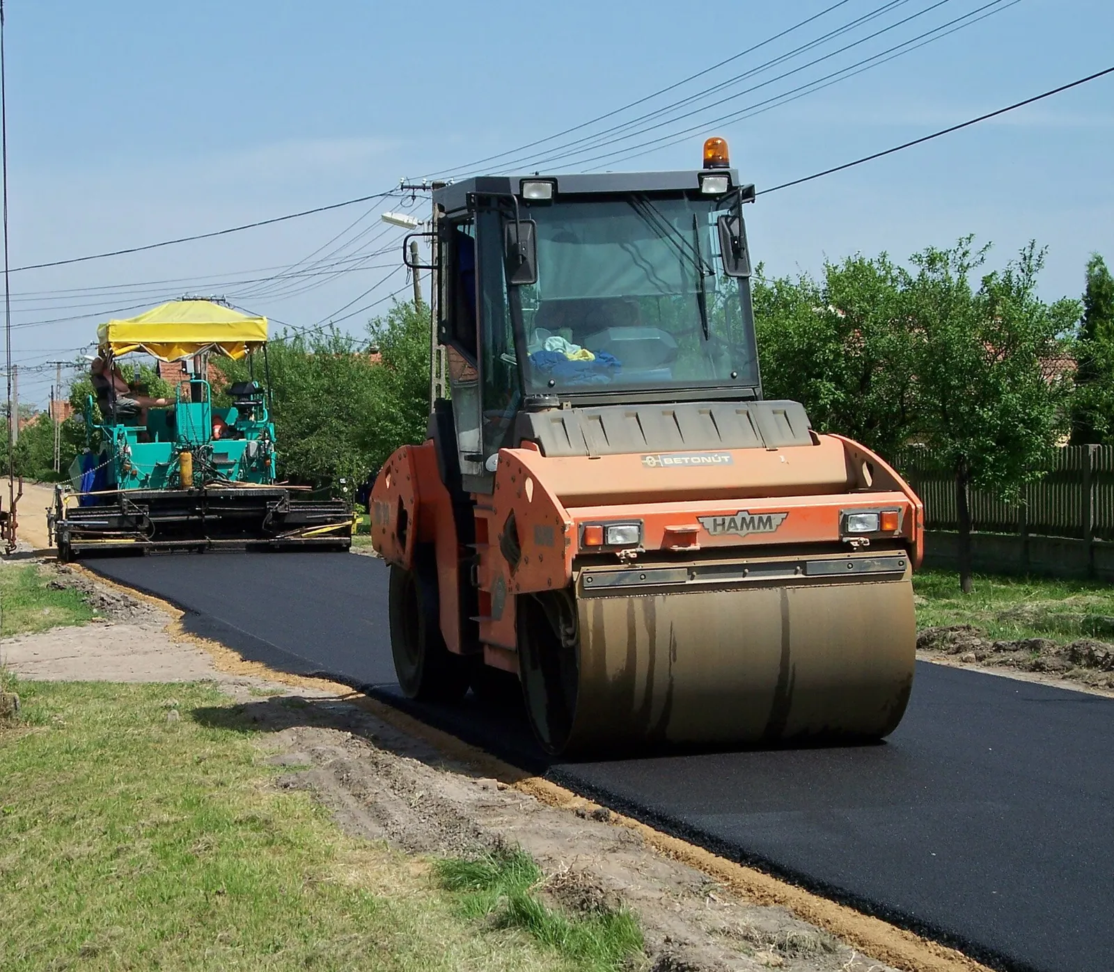 Cantiere per la costruzione di una strada