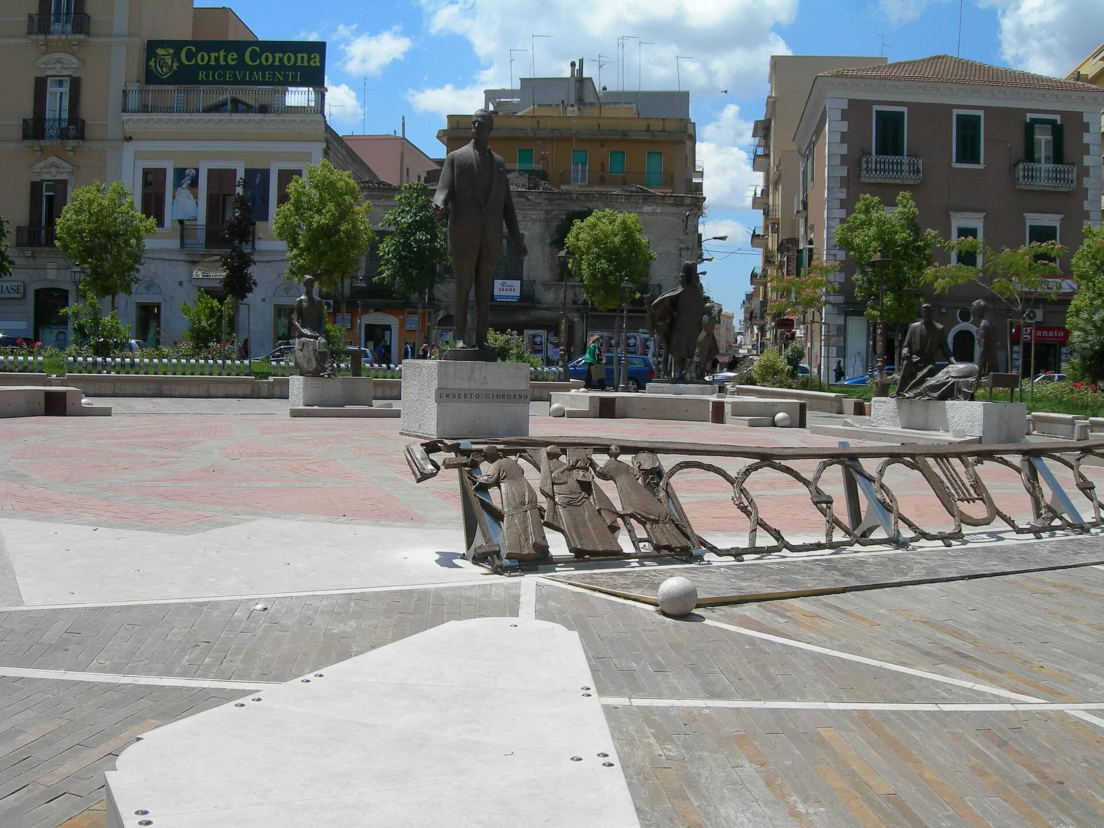Piazza Giordano, nel centro di Foggia