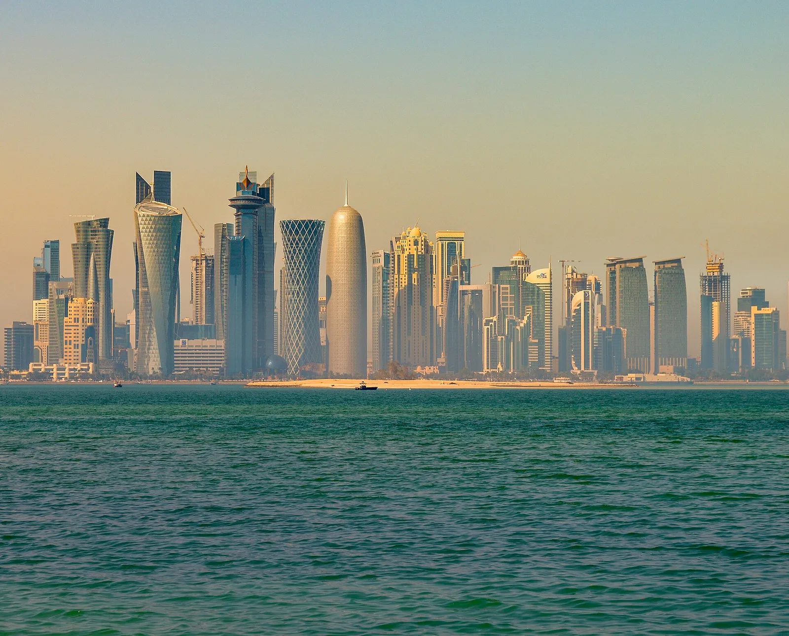 Lo skyline di Doha, in Qatar