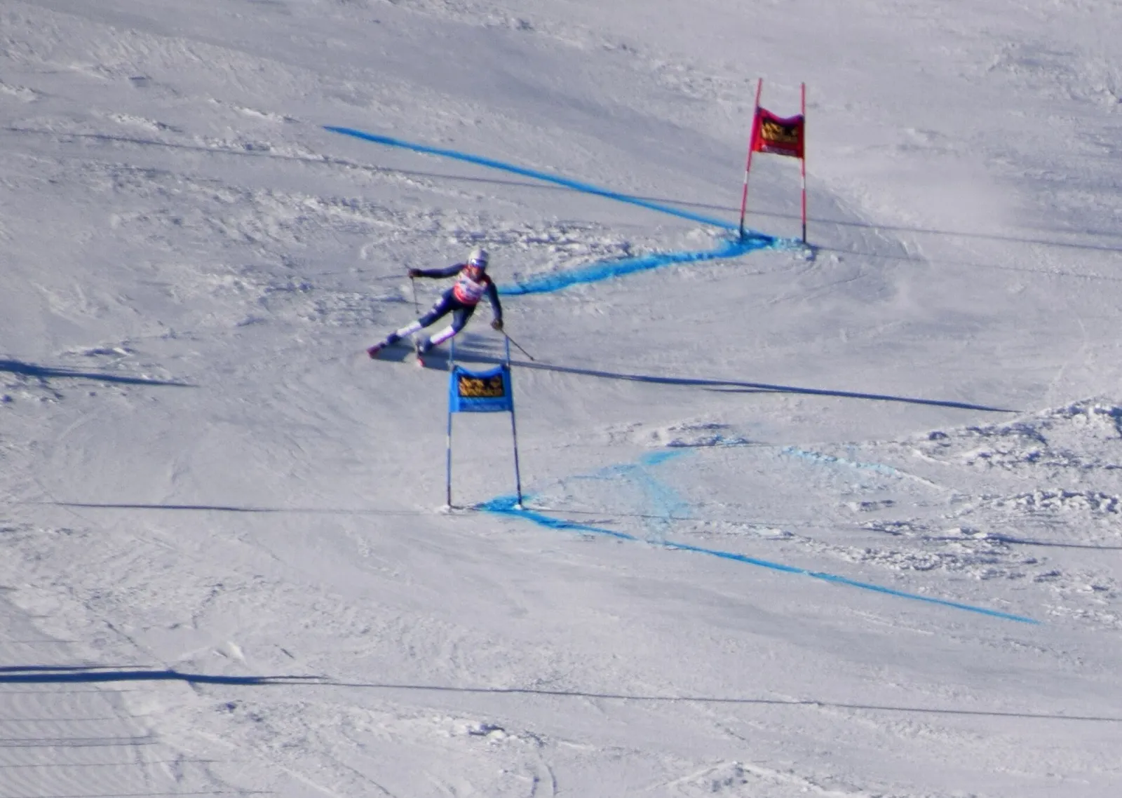 Federica Brignone in gara nello sci alpino