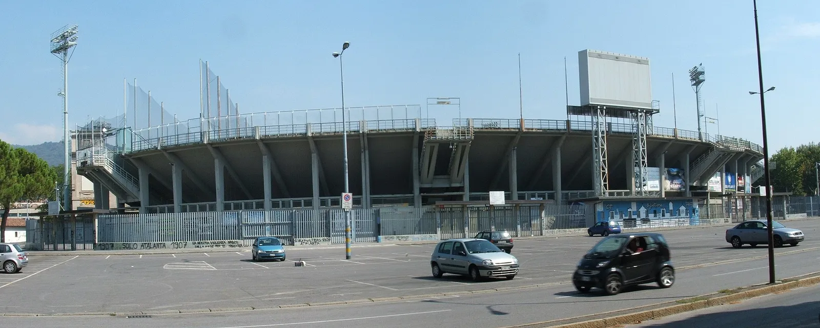 Lo stadio di Bergamo, casa dell'Atalanta