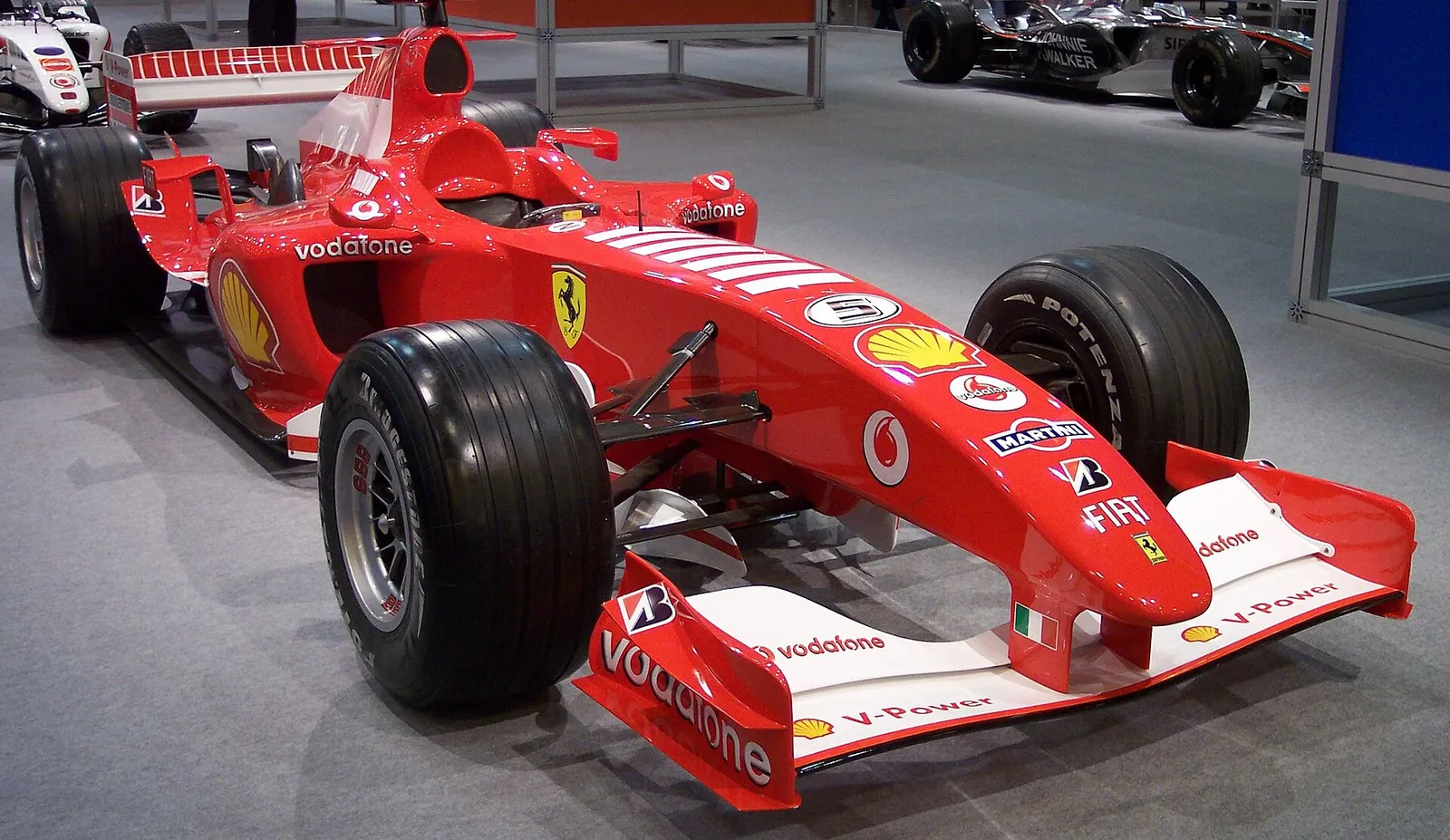 Una monoposto di Formula 1 della Ferrari