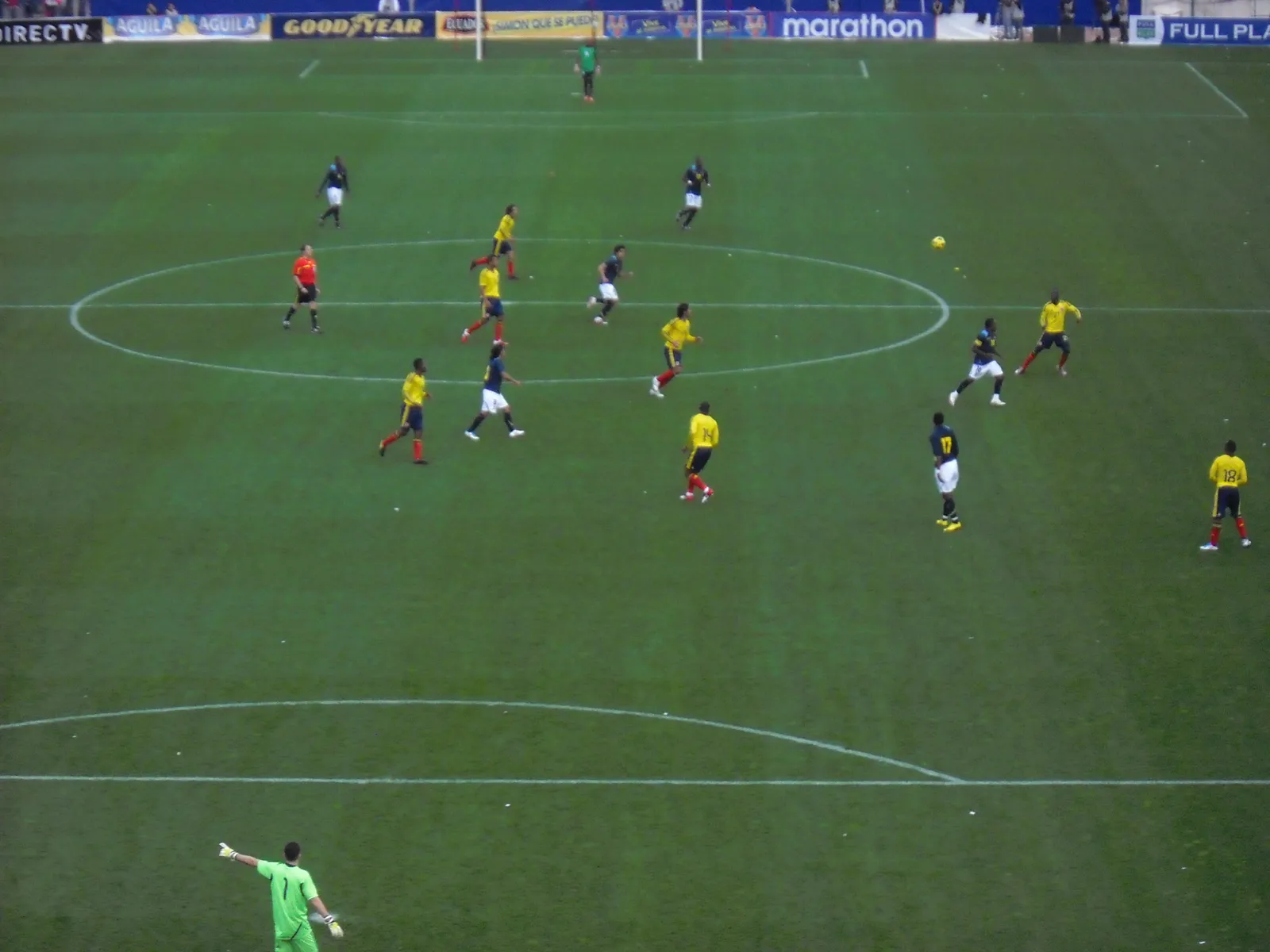 La nazionale dell'Ecuador in una partita di calcio (immagine d'archivio)